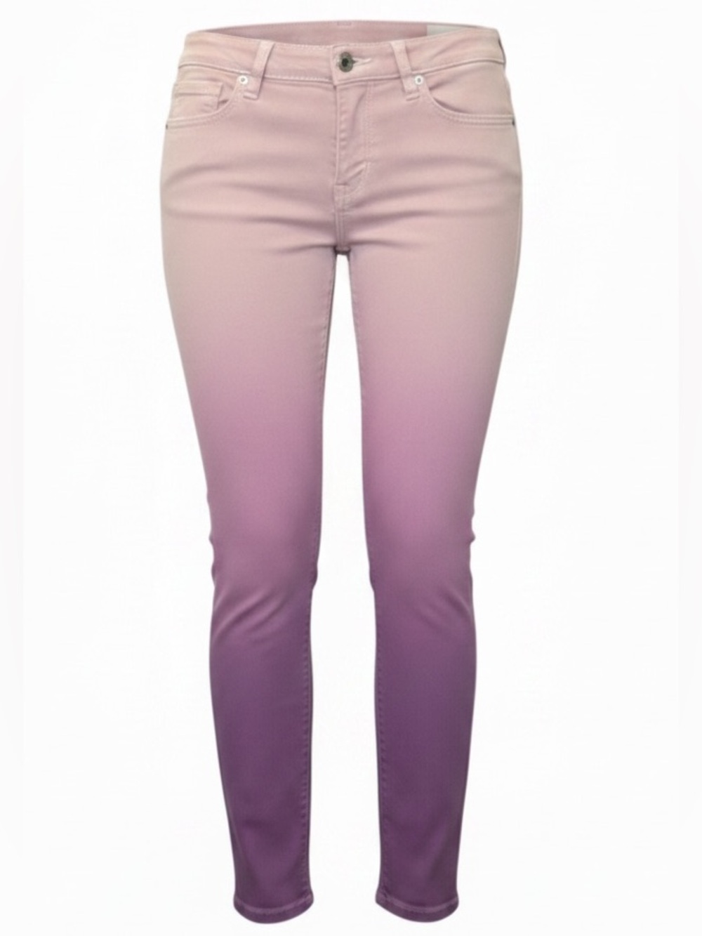 Hot Kiss Ombre Lavender-to-Cream Wide Leg Jeans 8 Adult Size/9 Junior Size